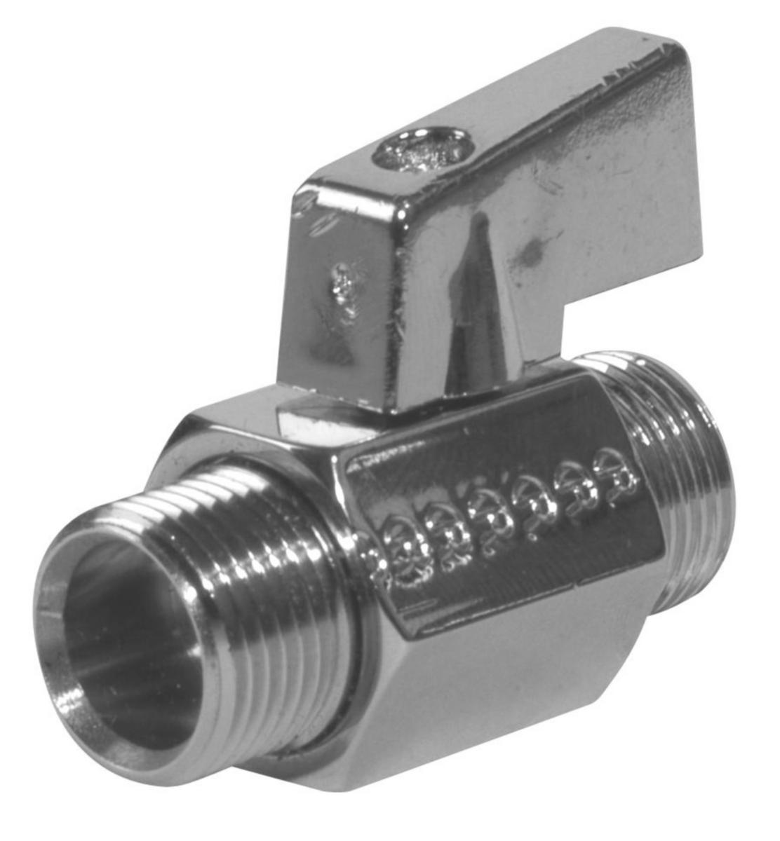 Minikulventil utv gg med vred - KULEVENTIL M VRED UTV GG 1/2" FORKROMMET